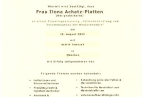 Faltenbehandlung